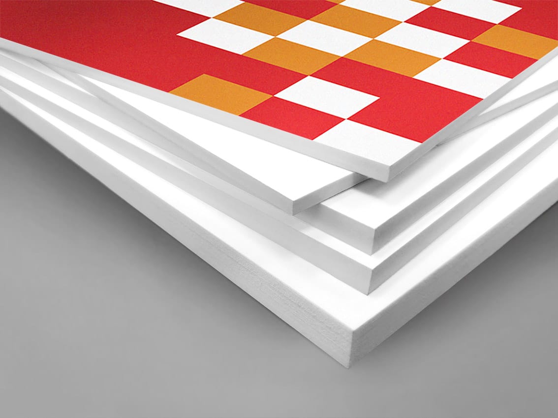 skummad PVC med direkt UV-tryck